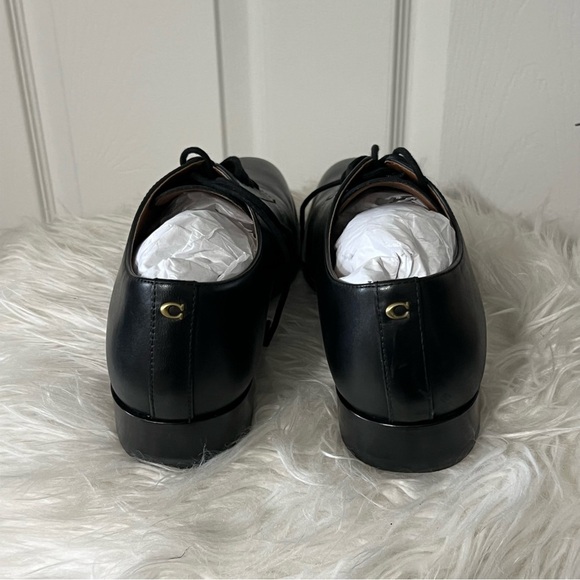 Coach Men's Derby BLACK leather Size 8, NWOB - Picture 5 of 6